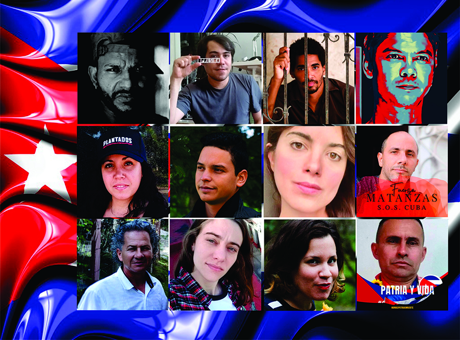 Portada: Presencia intelectual y artística en manifestaciones populares del 11J en Cuba