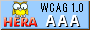 Conforme WCAG 1.0 Nivel AAA - Revisado con HERA.