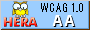 Conforme WCAG 1.0 Nivel AA - Revisado con HERA.